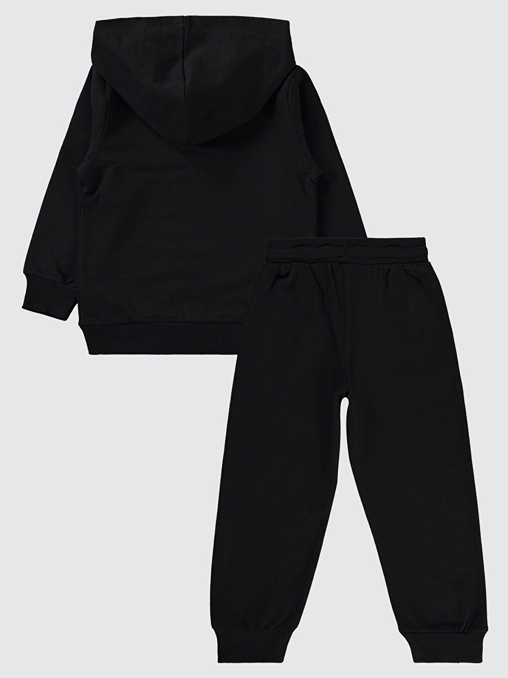 Unisex Çocuk Eşofman Takımı 2-5 Yaş Siyah-1