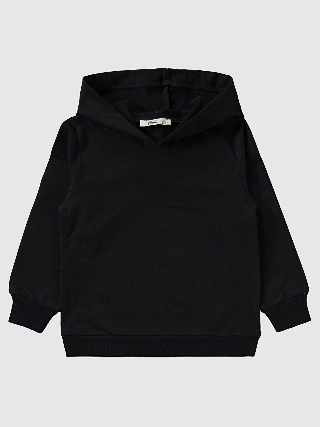 Unisex Çocuk Eşofman Takımı 2-5 Yaş Siyah-2