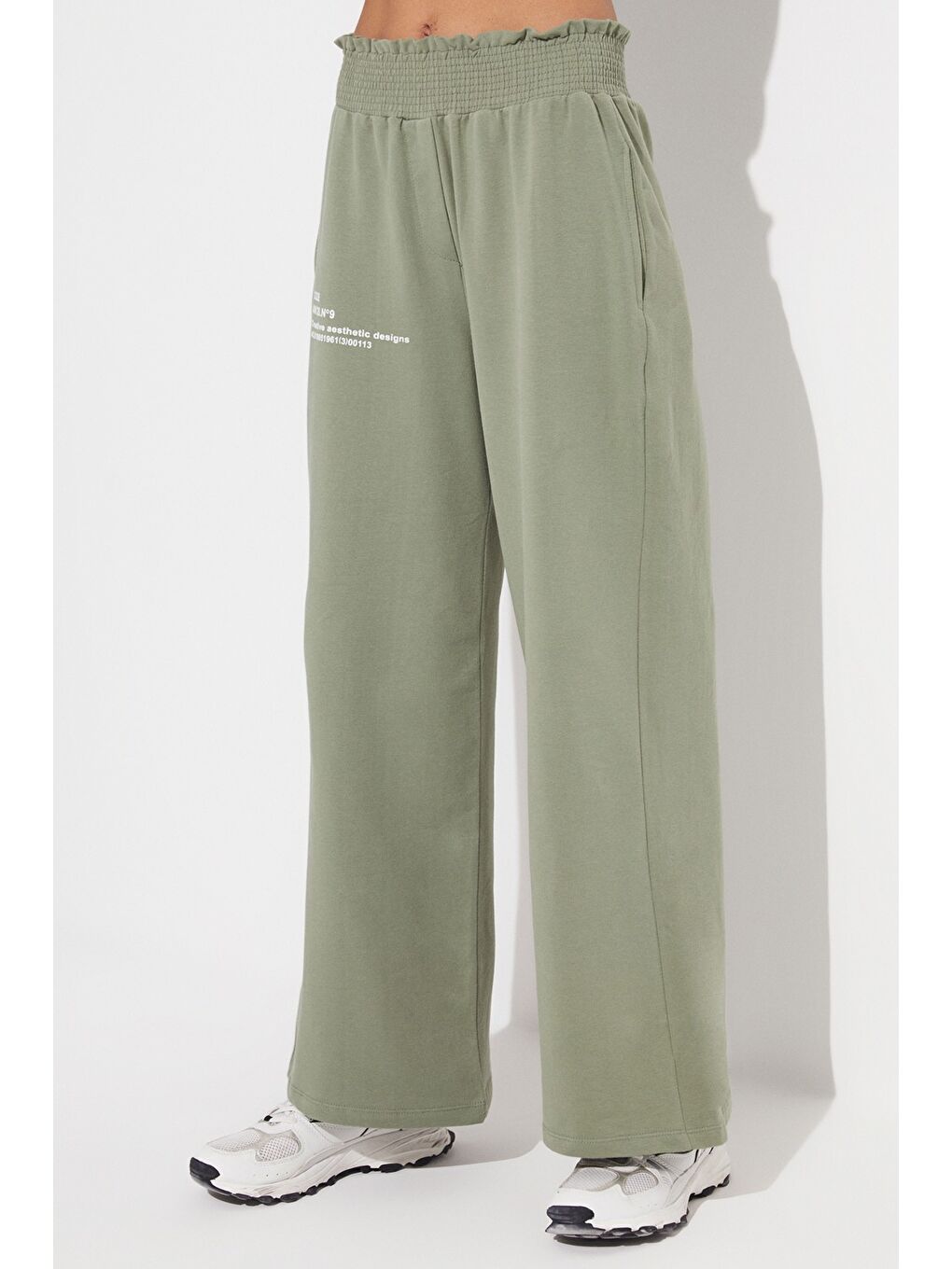 Haki Kapüşonlu Kolsuz Eşofman Takım-5