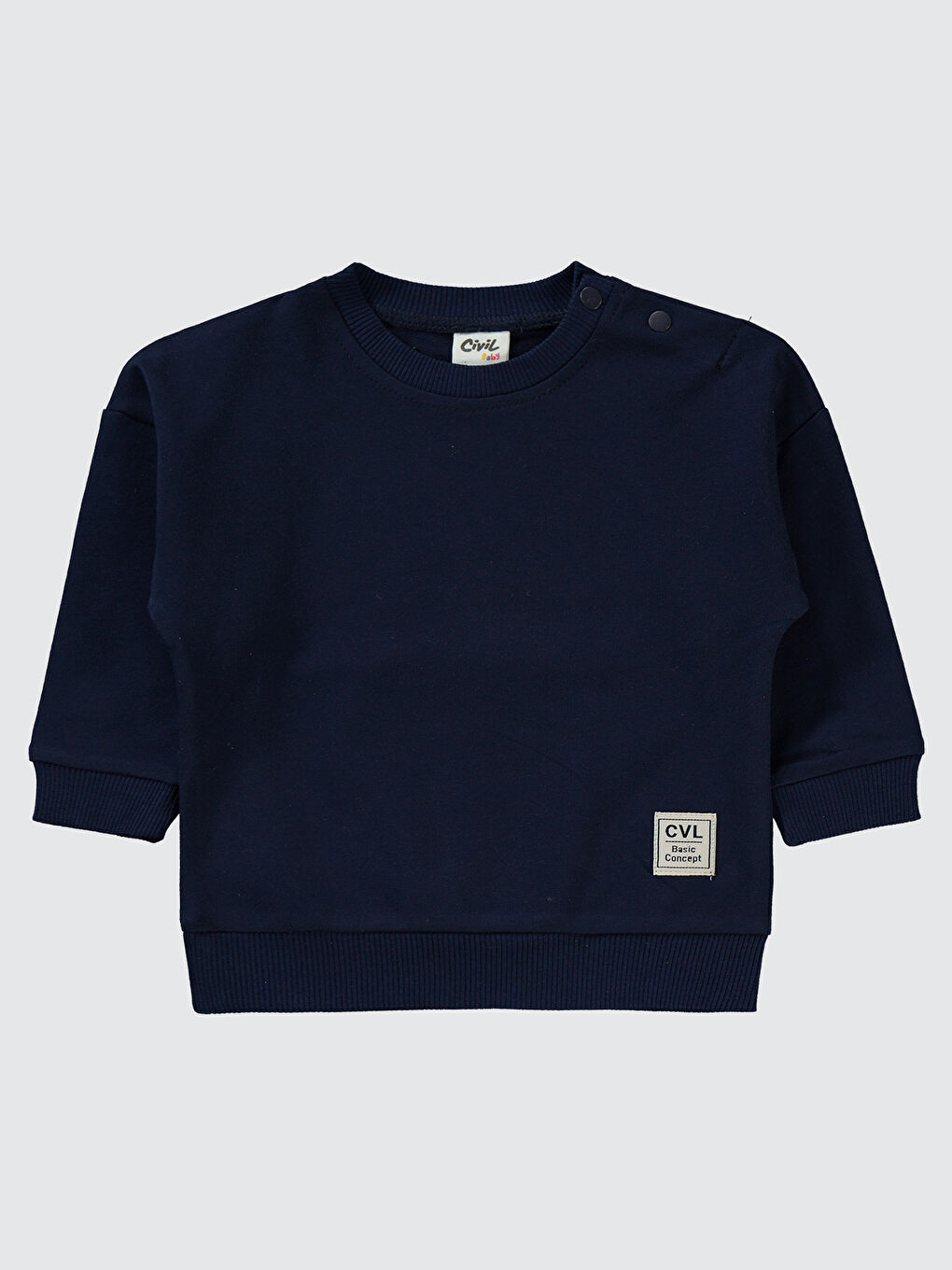 Lacivert Kız Bebek Basic Eşofman Takım-2