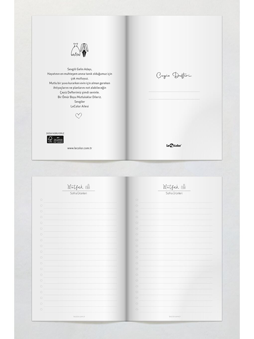 LE COLOR Çeyiz Planlayıcı Defter - 1