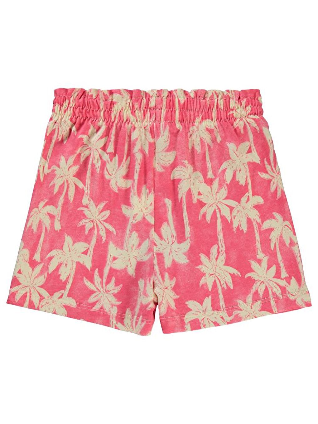 Pembe Girls Pamiye Desenli 6-9 Yaş Şort-1