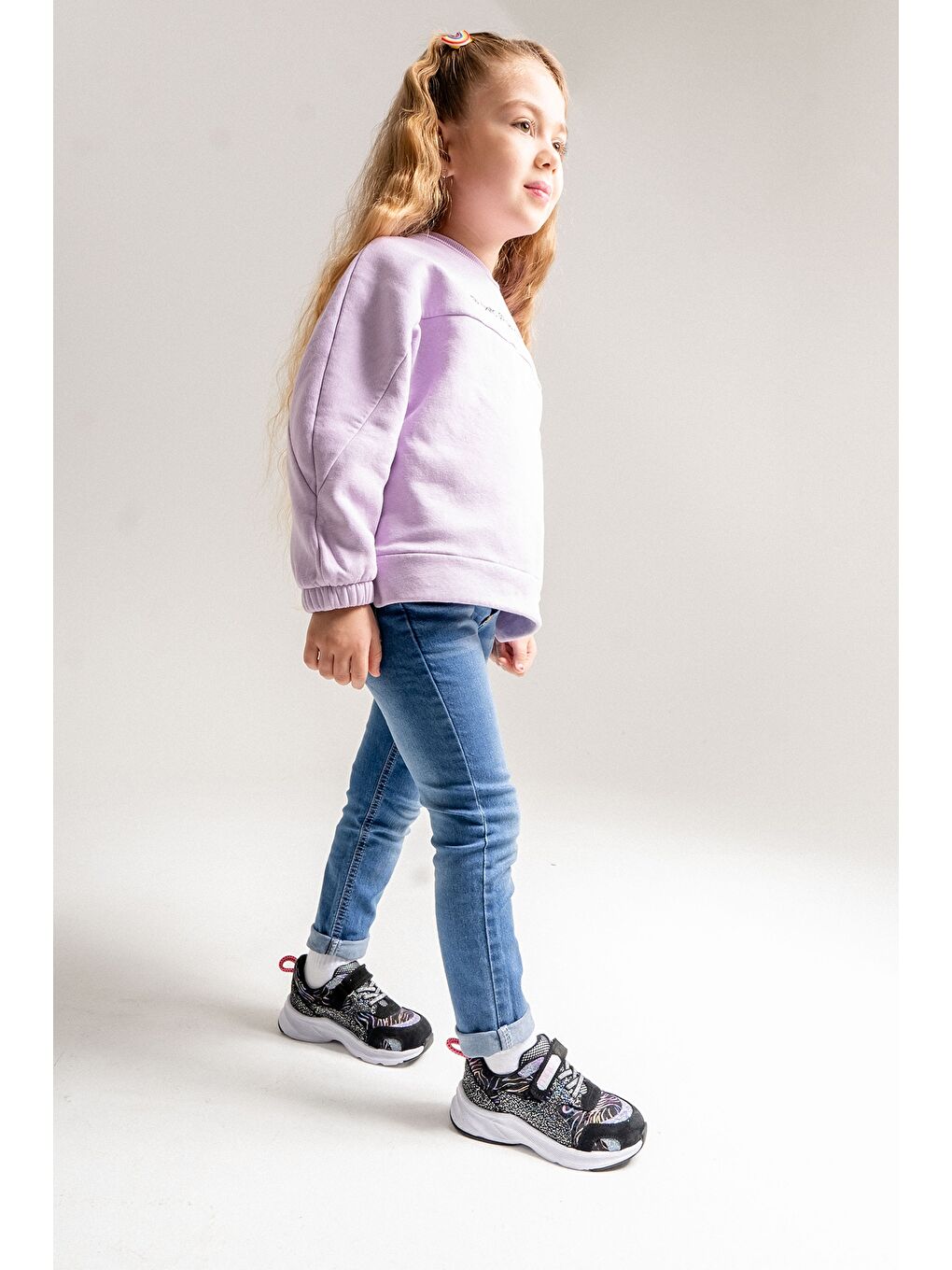 Kız Çocuk Siyah Hakiki Deri Anatomik Günlük Ayakkabı