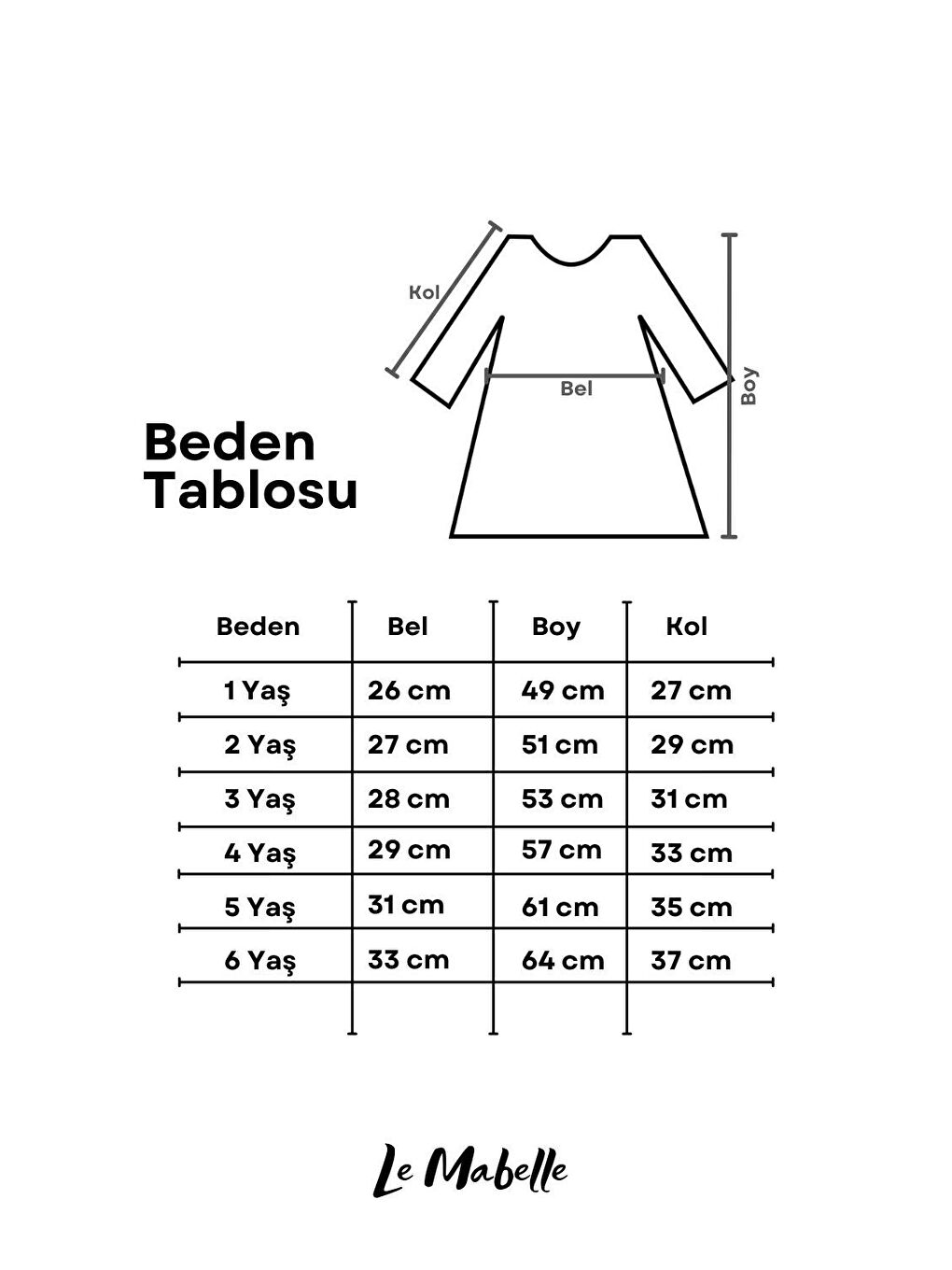 Le Mabelle Beyaz Uzun Kollu Çiçek Nakışlı Kız Çocuk Elbise - Rina - 3