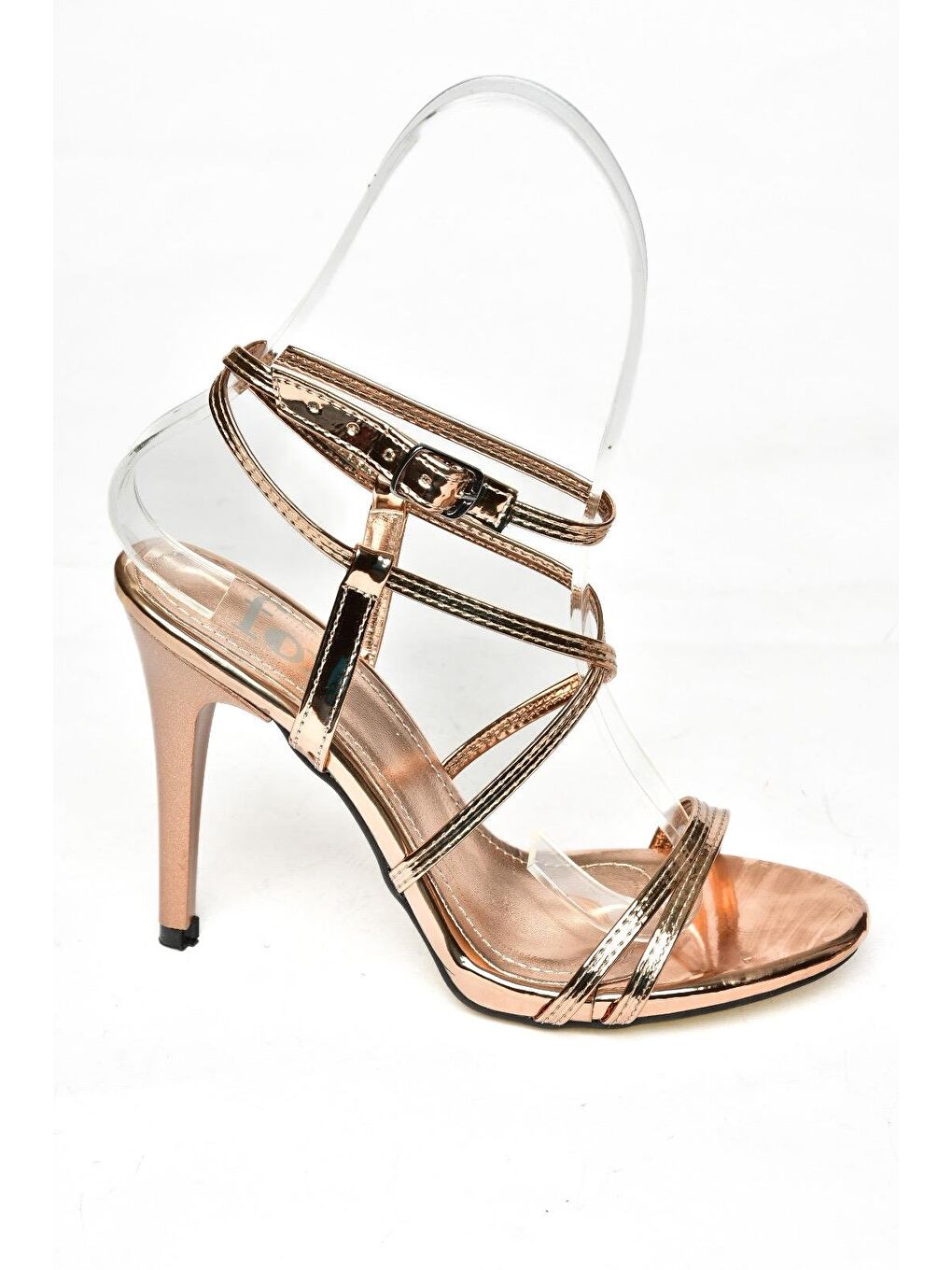 Sarı S9970663 Bronz Kadın Topuklu Ayakkabı-1