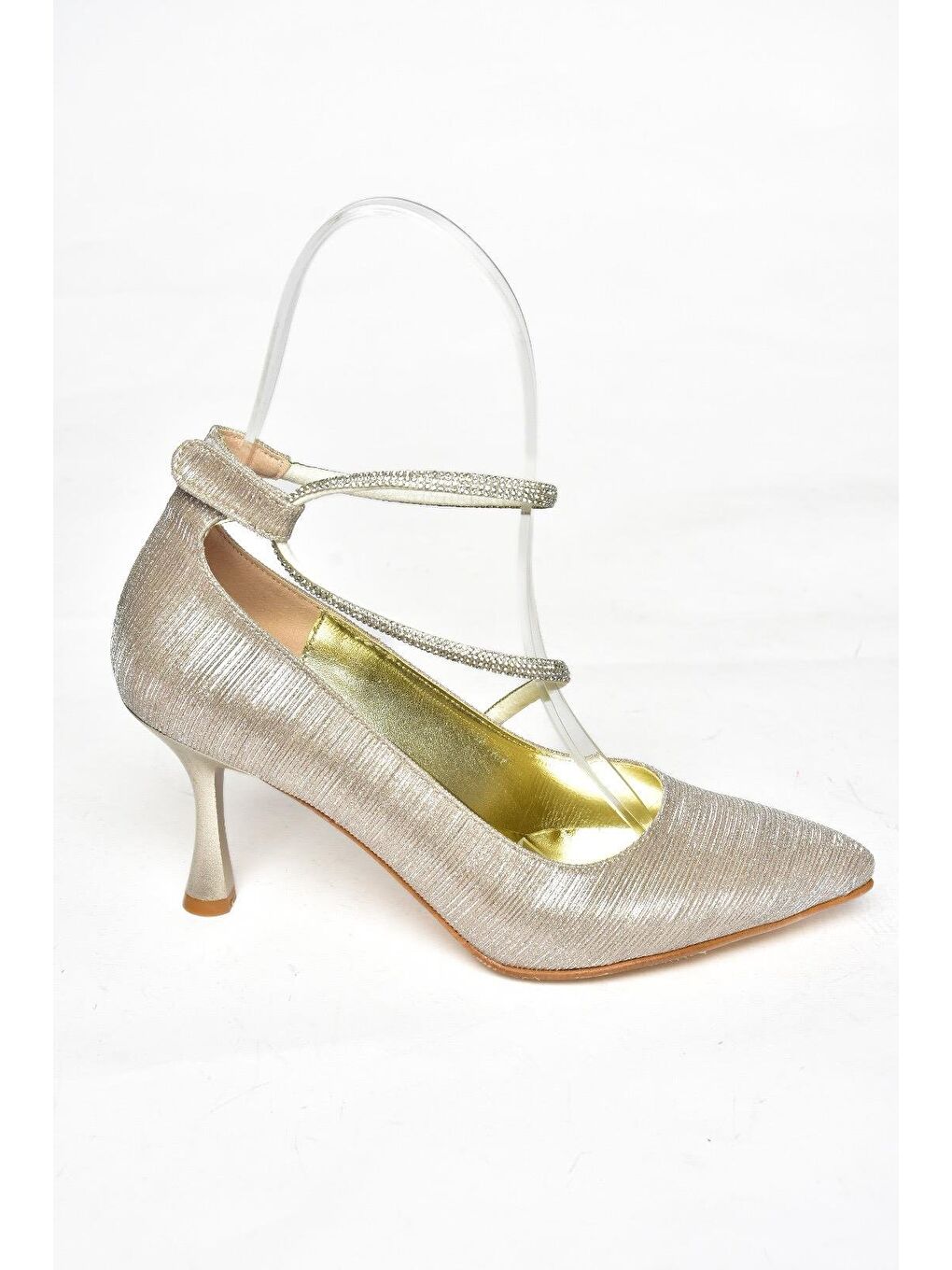 Sarı S2460697 Altın Kadın Topuklu Ayakkabı