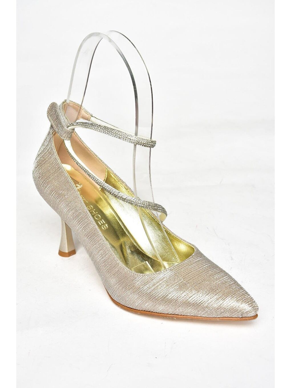 Sarı S2460697 Altın Kadın Topuklu Ayakkabı-1