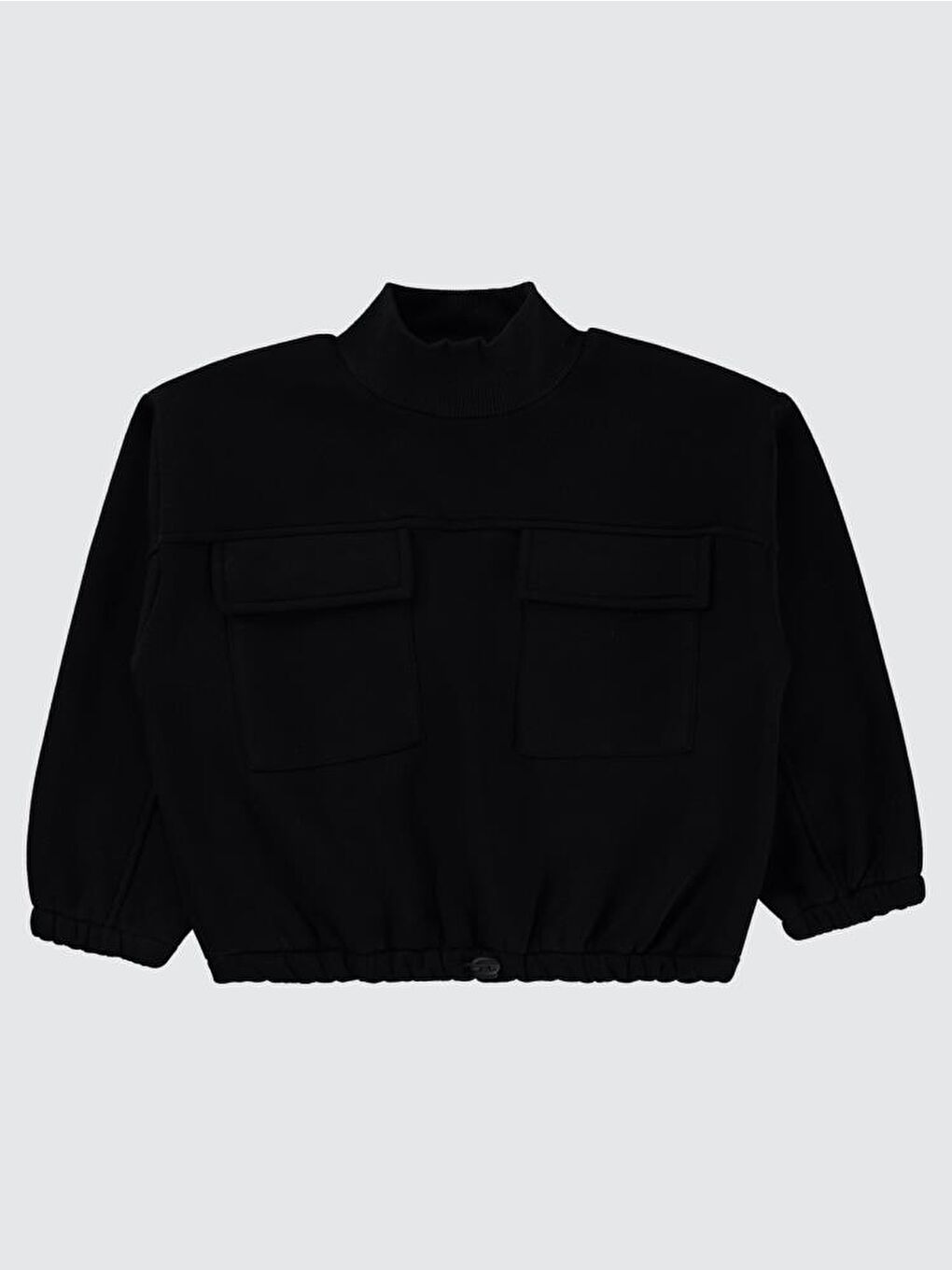 Siyah Girls Cepli 10-13 Yaş Sweatshirt-1