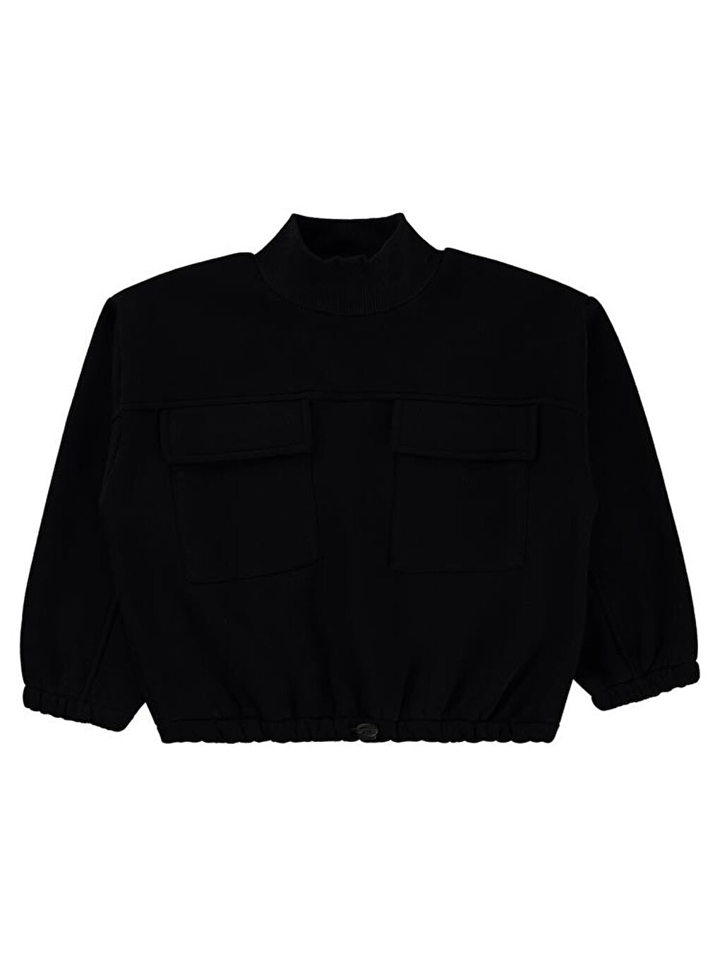 Siyah Girls Cepli 6-9 Yaş Sweatshirt