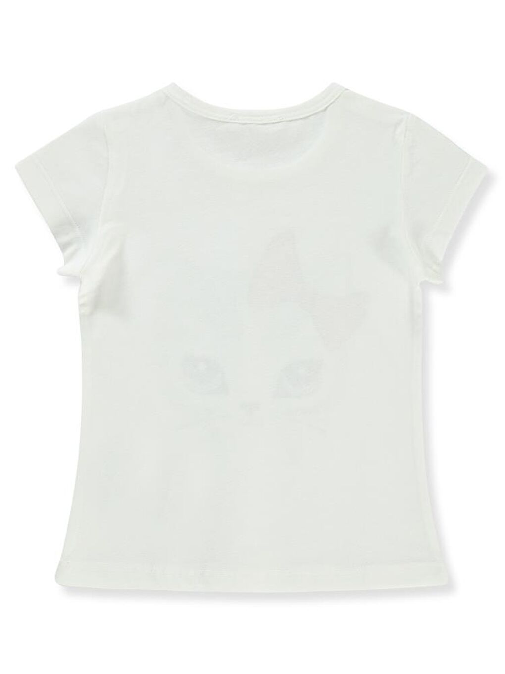 Ekru Girls Kedi Baskılı 2-5 Yaş Tişört