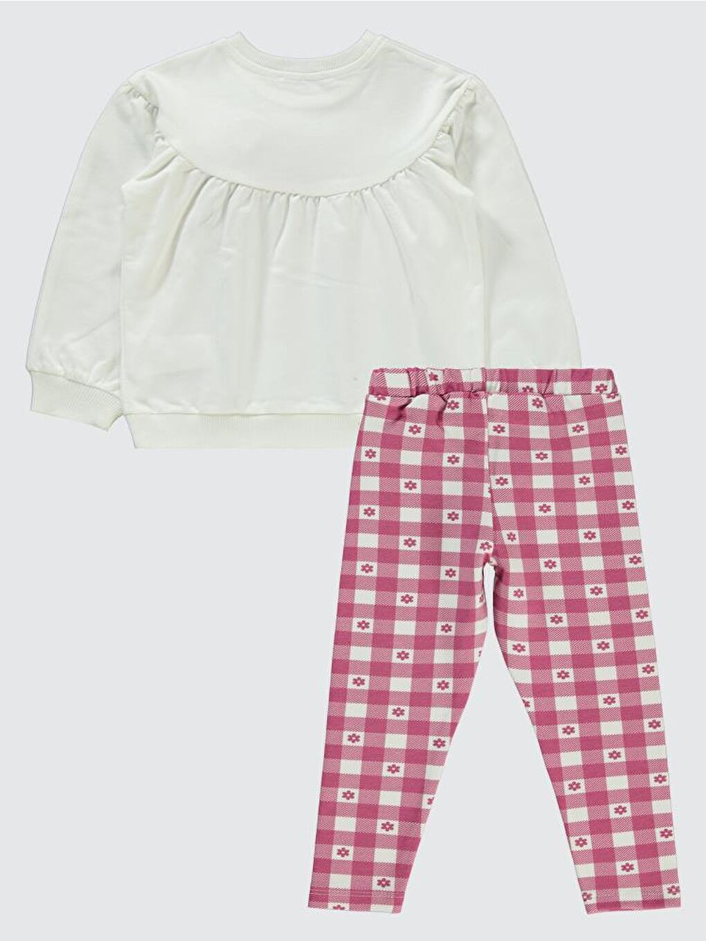 Ekru Girls Roba Büzgülü 2-5 Yaş Takım-2