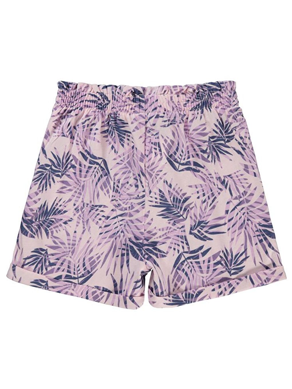 Lila Girls Yaprak Desenli 6-9 Yaş Şort-1