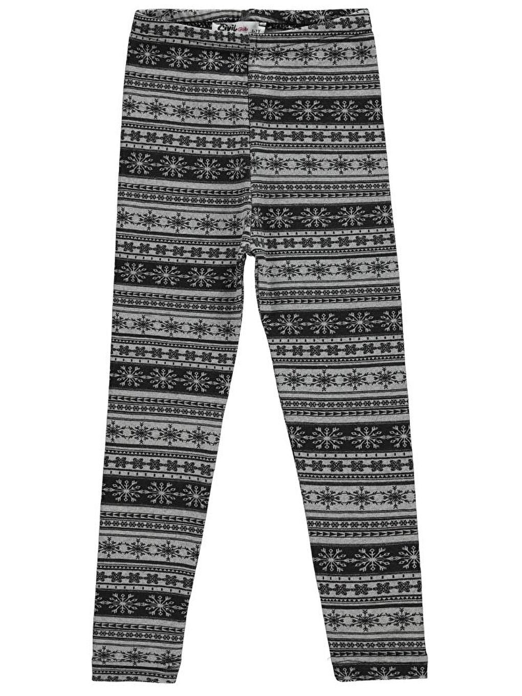 Gri Girls Kartanesi Desenli 10-13 Yaş Tayt