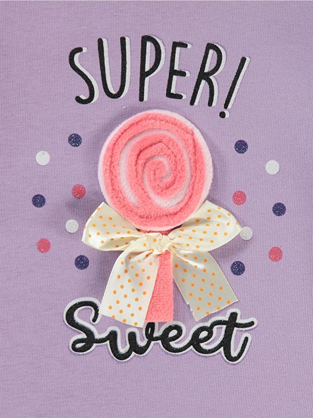 Lila Girls Super Baskılı 2-5 Yaş Sweatshirt