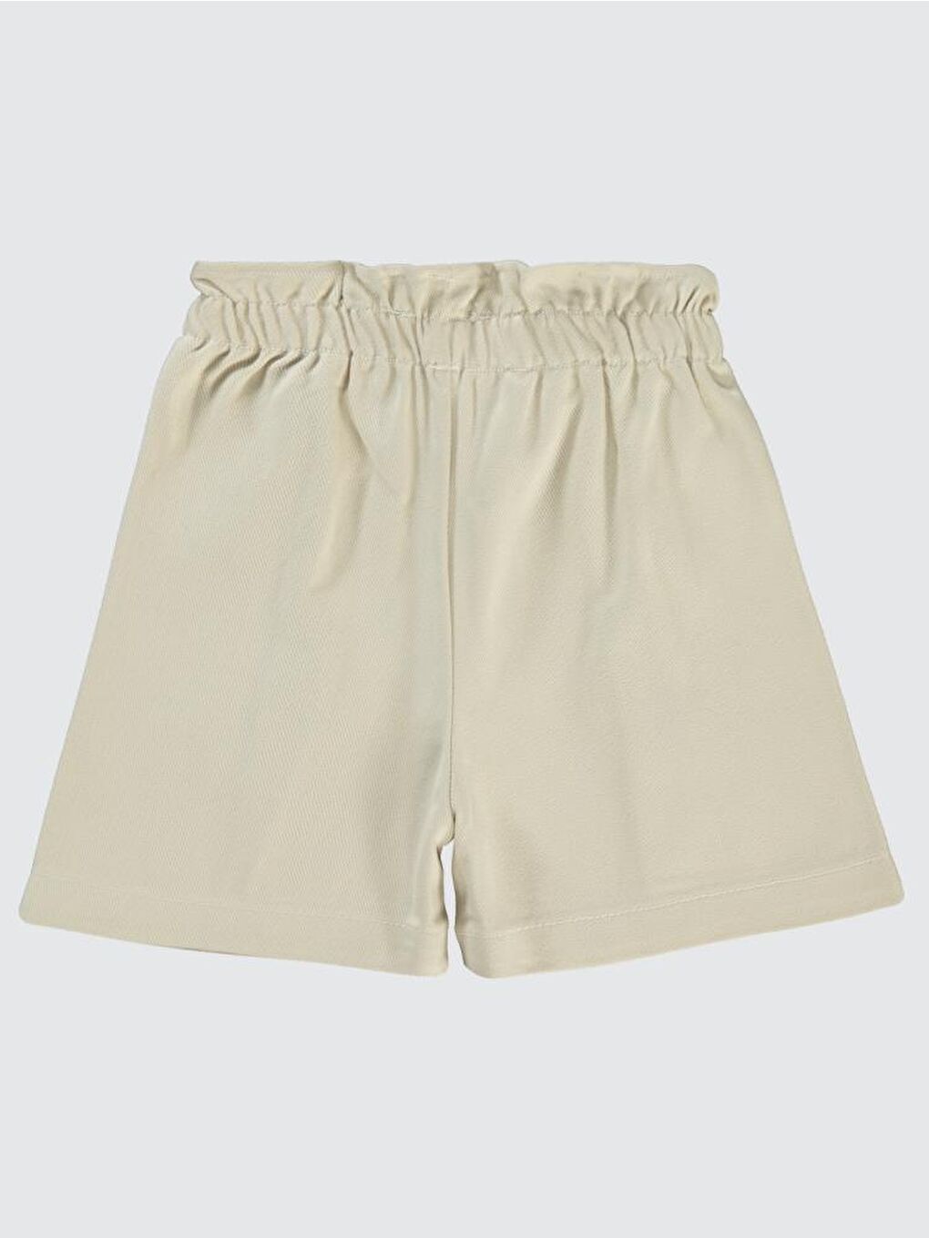 Bej Girls Bel Fırfırlı 2-5 Yaş Şort-1