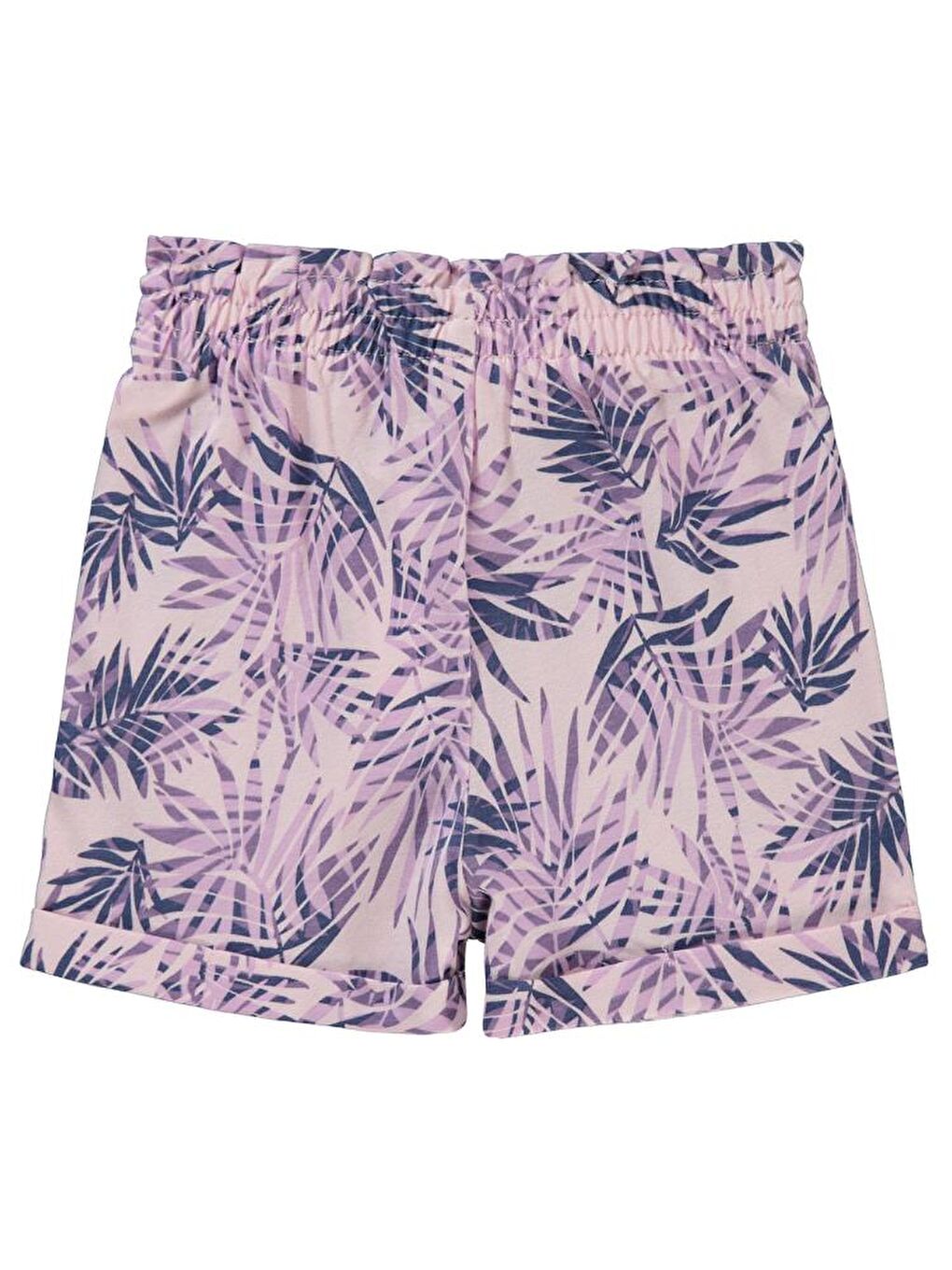 Lila Girls Yaprak Desenli 2-5 Yaş Şort-1