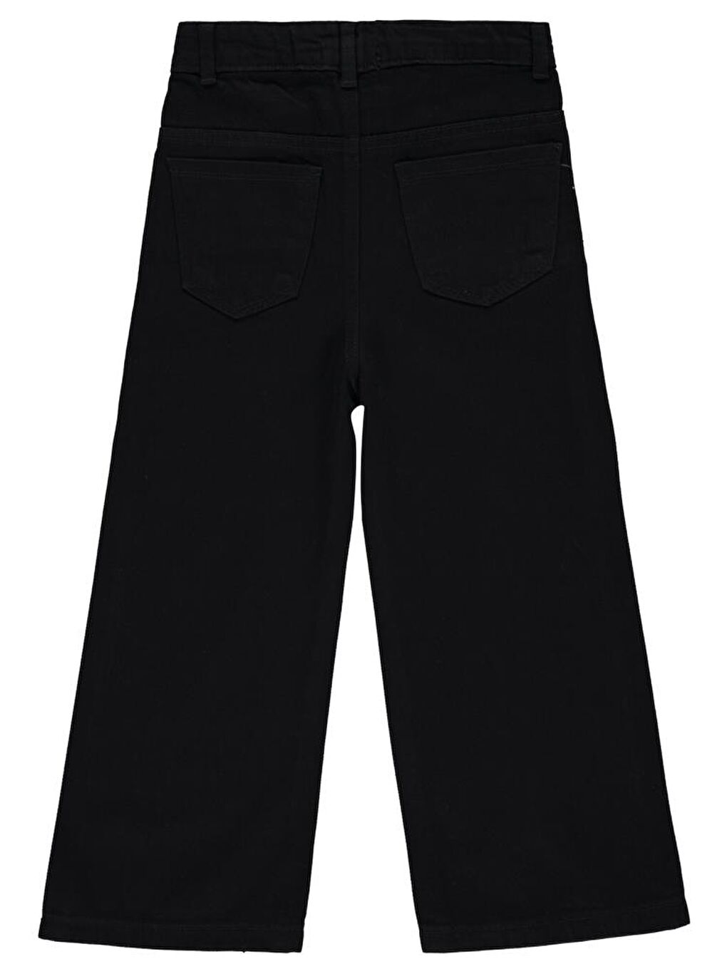 Siyah Girls Taş Baskılı 10-13 Yaş Pantolon-1