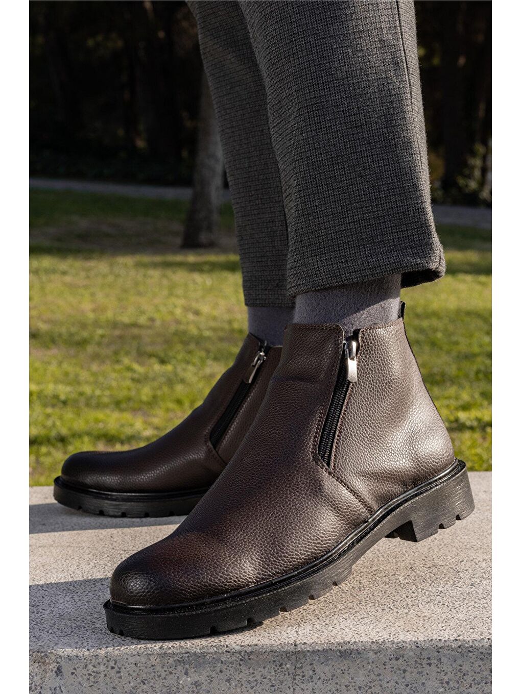 STEFAN 2PR Kahverengi Erkek Klasik Bot-1