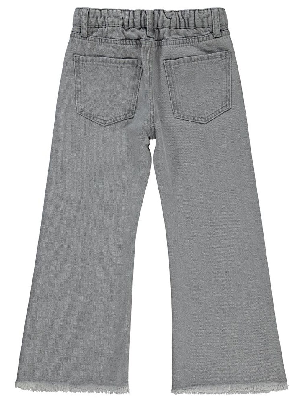 Gri Girls Paçası Püsküllü 10-13 Yaş Pantolon