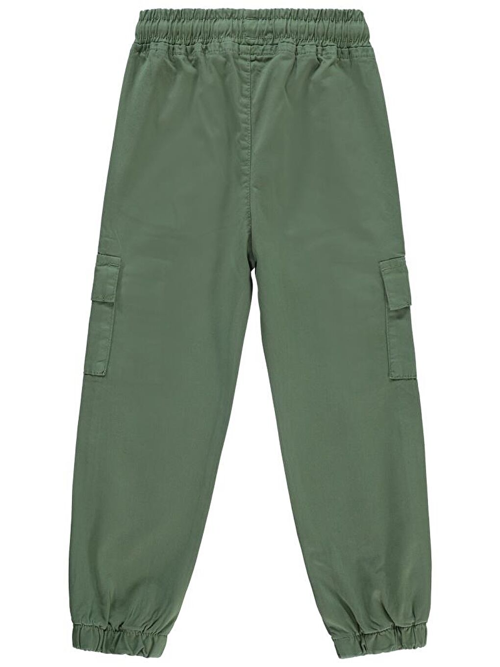 Haki Girls Paçası Lastikli 6-9 Yaş Pantolon-1