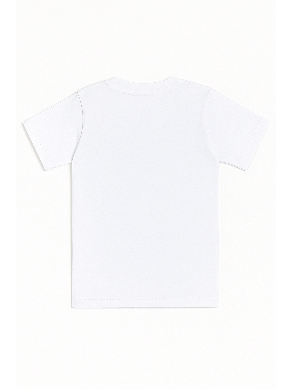 Erkek Çocuk %100 Pamuklu Ribana Yarım Kol Kapalı Yaka Fanila | Beyaz 0706-1