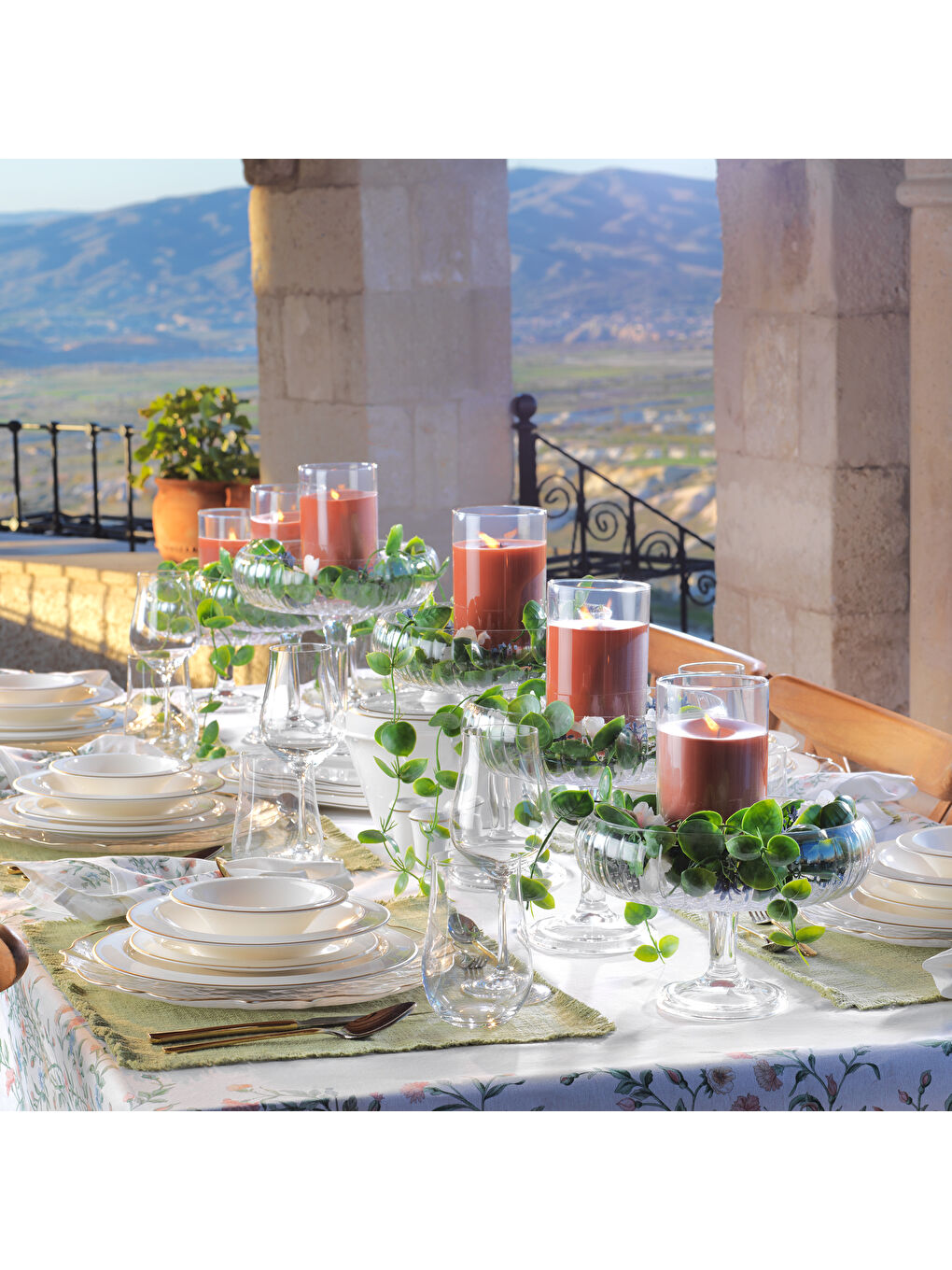 Sarı Tılsım Timeless Yemek Takımı 60 Parça-Gold-3