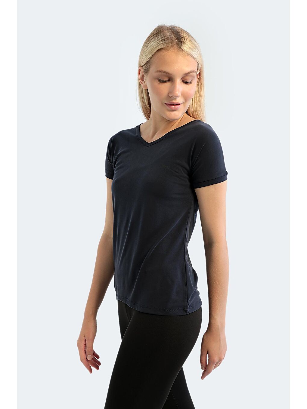 SLAZENGER Lacivert PLAY Kadın T-Shirt Lacivert - 2