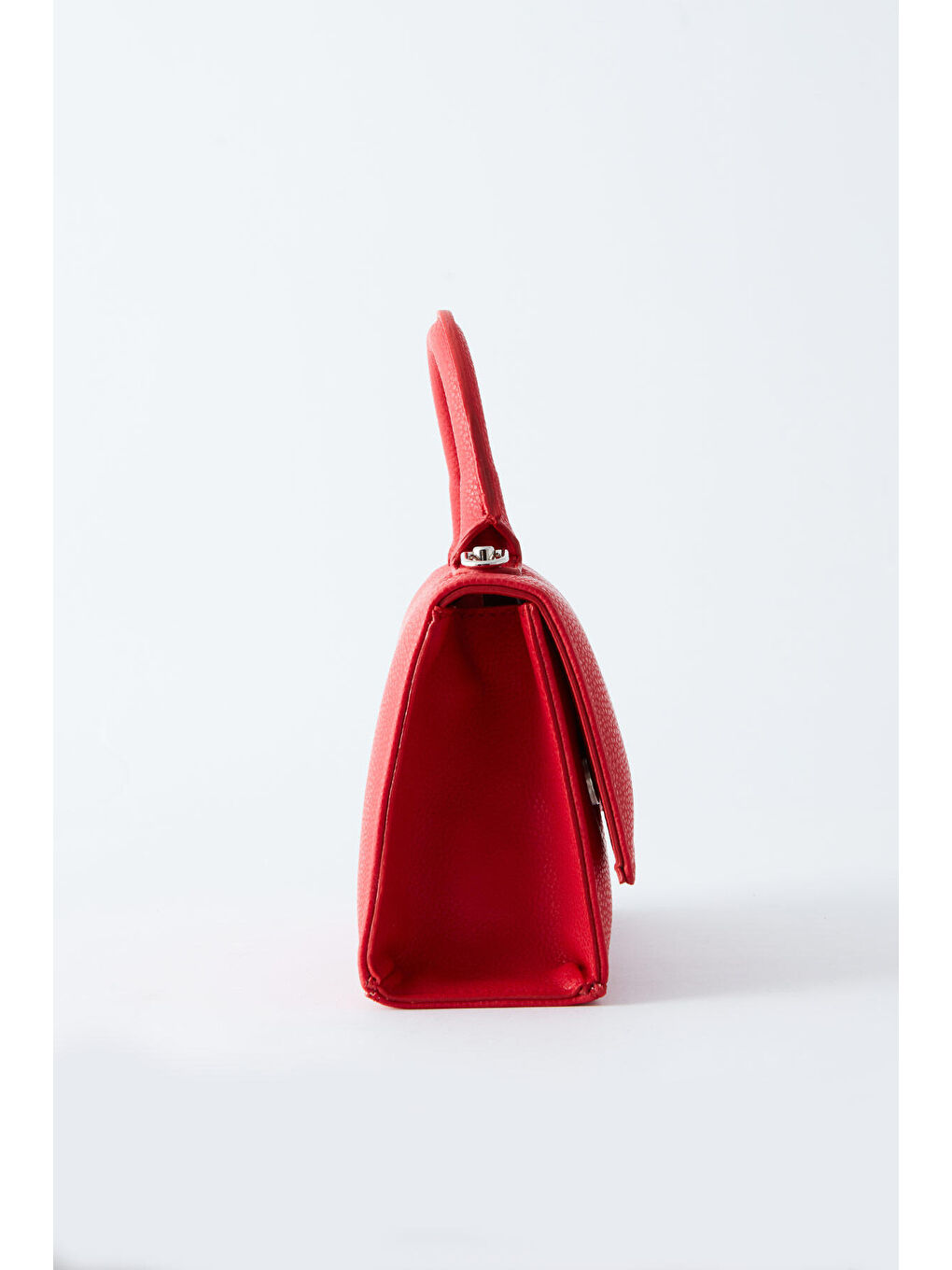 Dokulu Deri Çanta Kırmızı-7