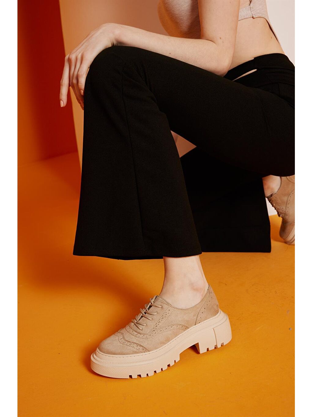 Ekru Kadin Bej Casual Ayakkabı