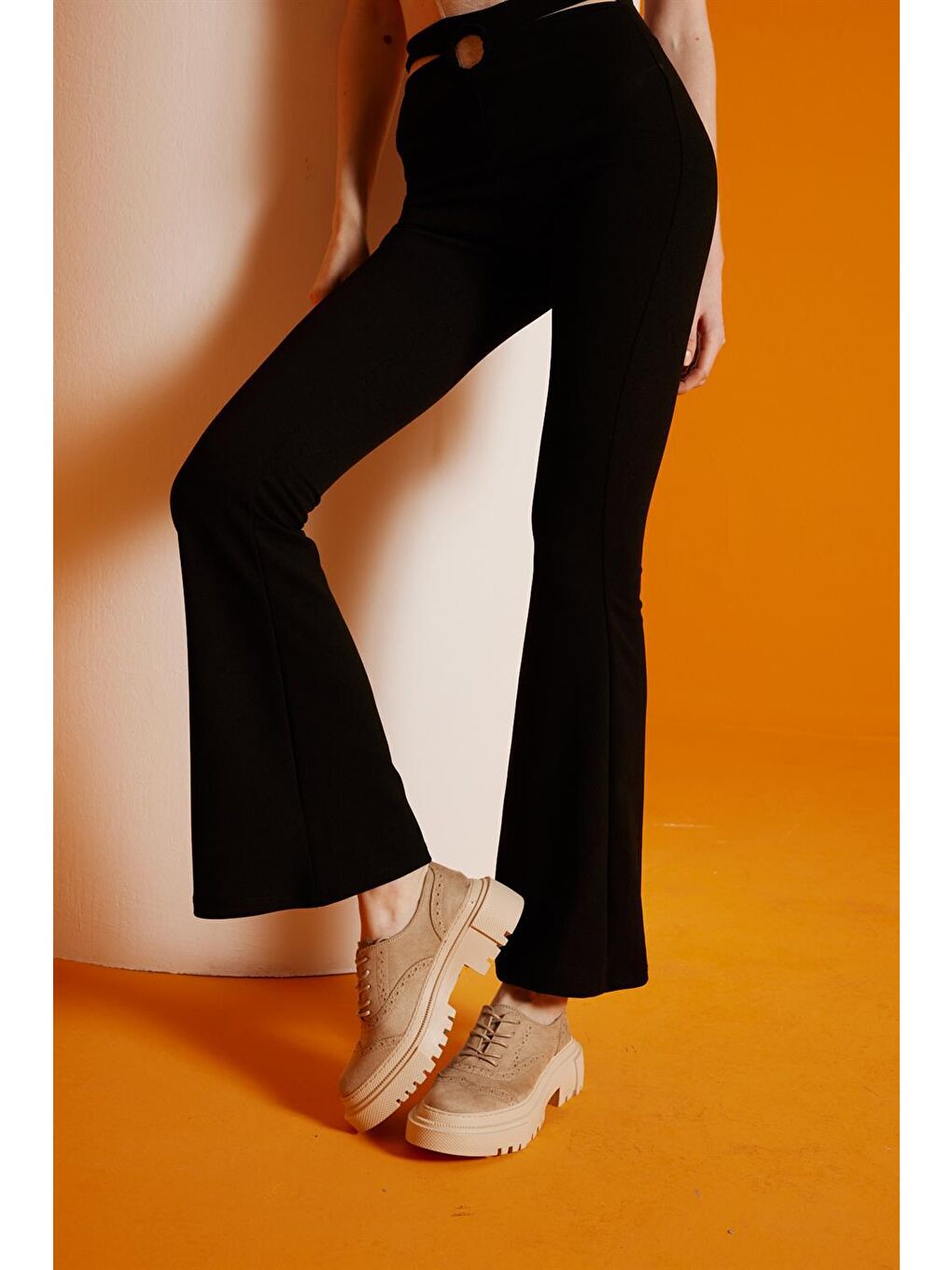 Ekru Kadin Bej Casual Ayakkabı-1