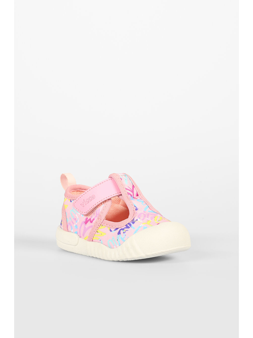 Darida Desenli Kız Bebek Pembe Günlük Ayakkabı-2