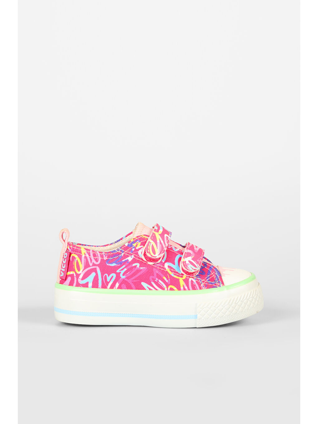 Done Desenli Kız Bebek Fuşya Sneaker