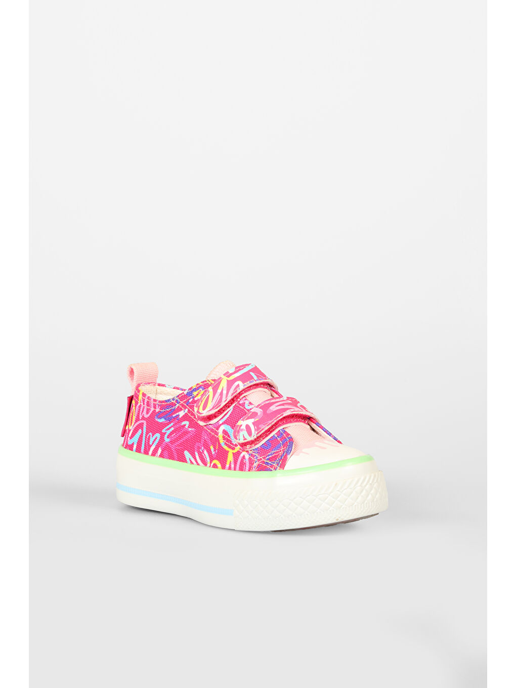 Done Desenli Kız Bebek Fuşya Sneaker-2