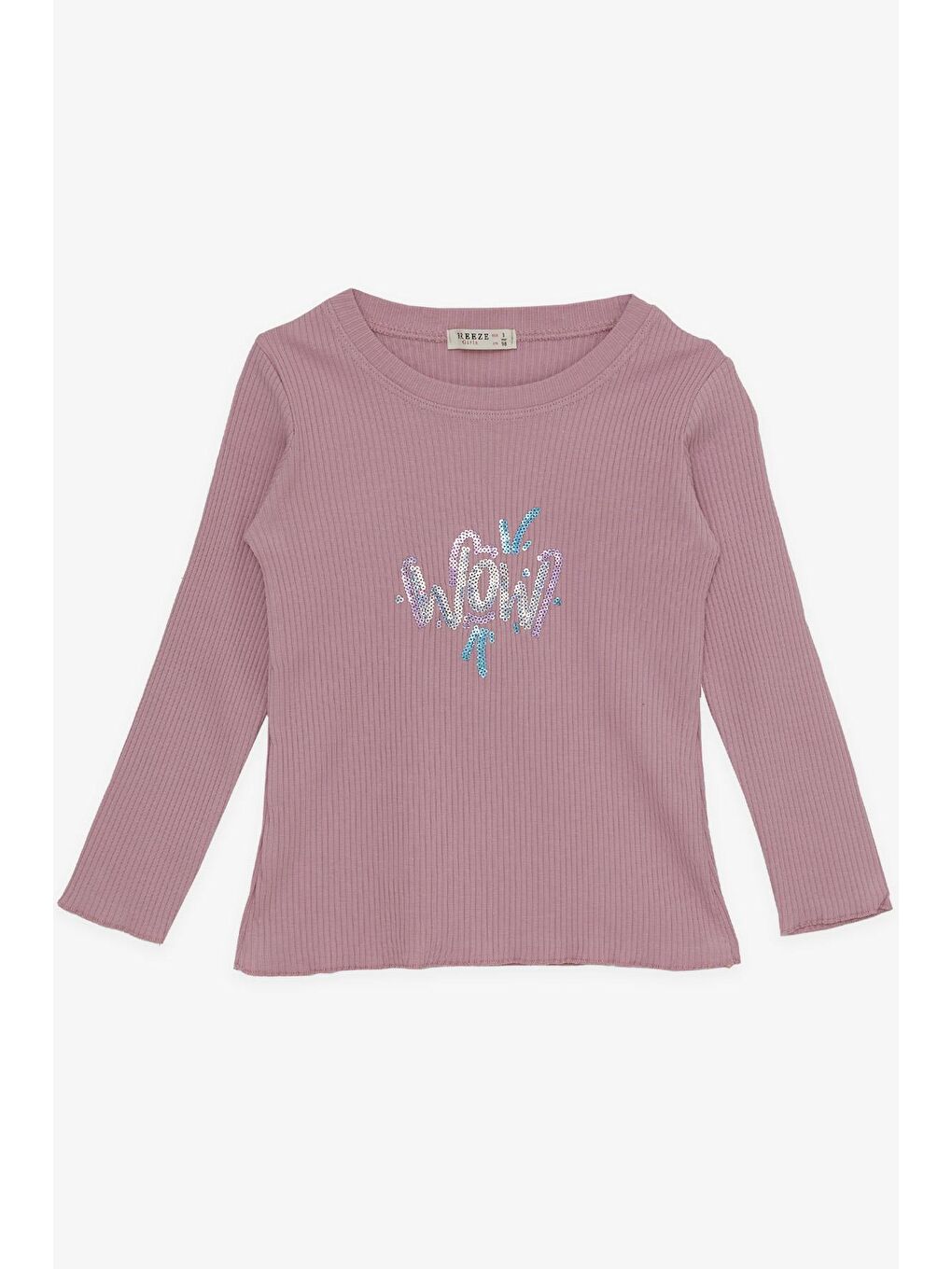 Pembe Kız Çocuk Tayt Takımı Pullu Yazı Baskılı Gülkurusu (1.5-4 Yaş)-2