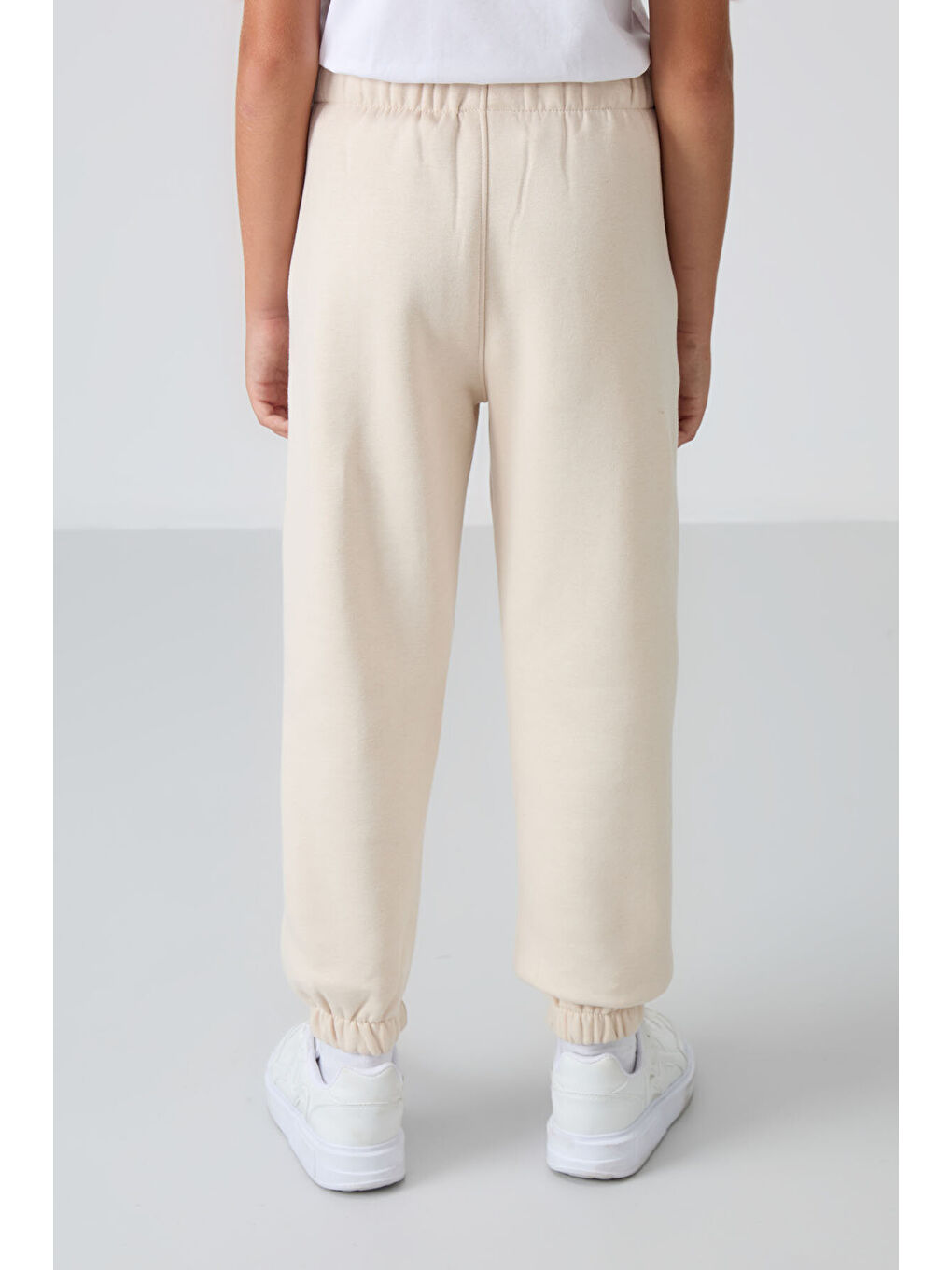 Standart Fit Basic 2li Paket Siyah-Bej Erkek Çocuk Eşofman Alt - 11225-4