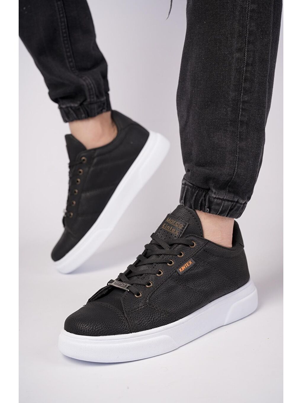 Muggo Siyah Volar  Erkek Günlük Casual Sneaker Rahat ve Tarz Spor Ayakkabı