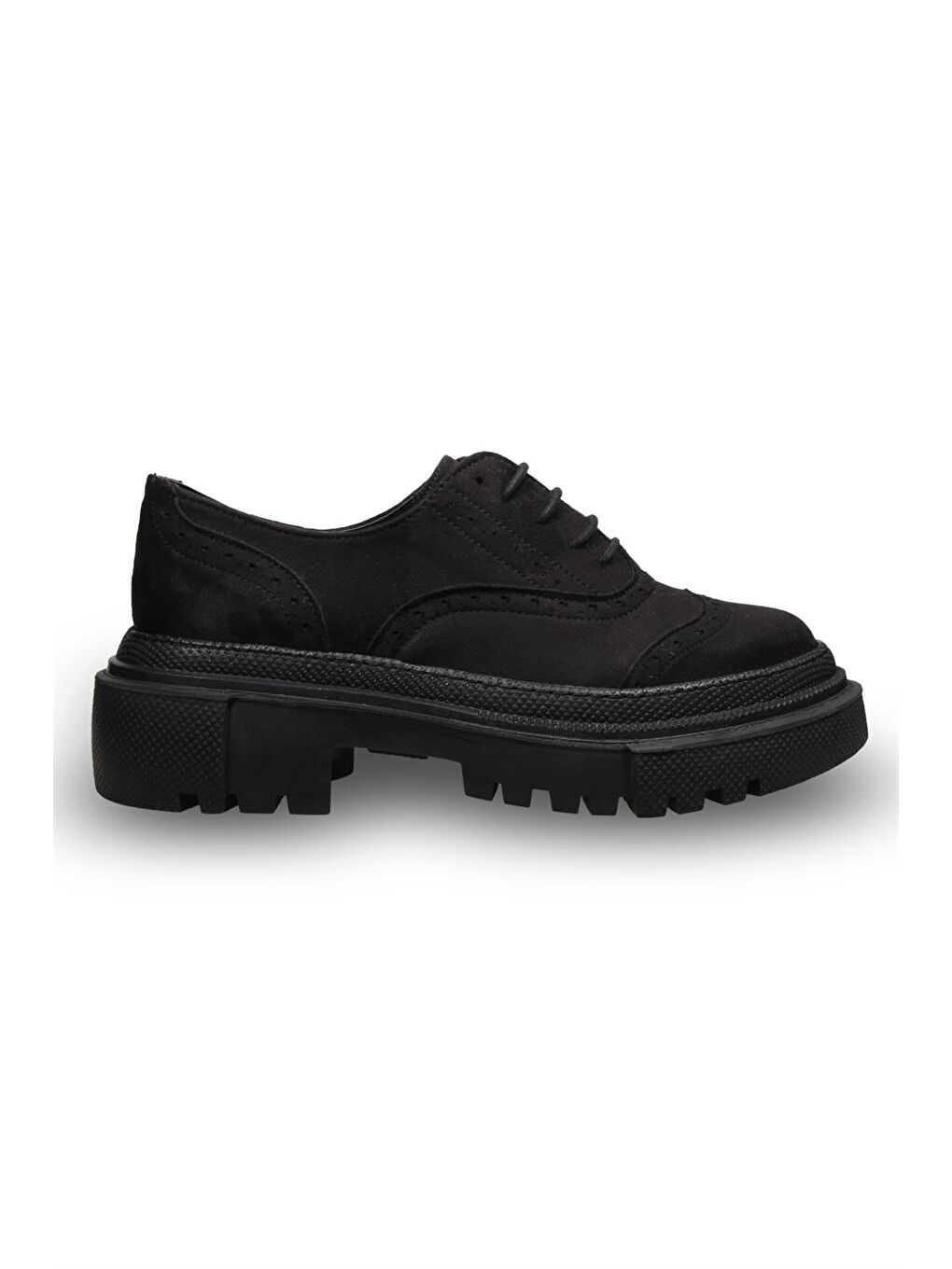 Kadin Siyah-süet Casual Ayakkabı