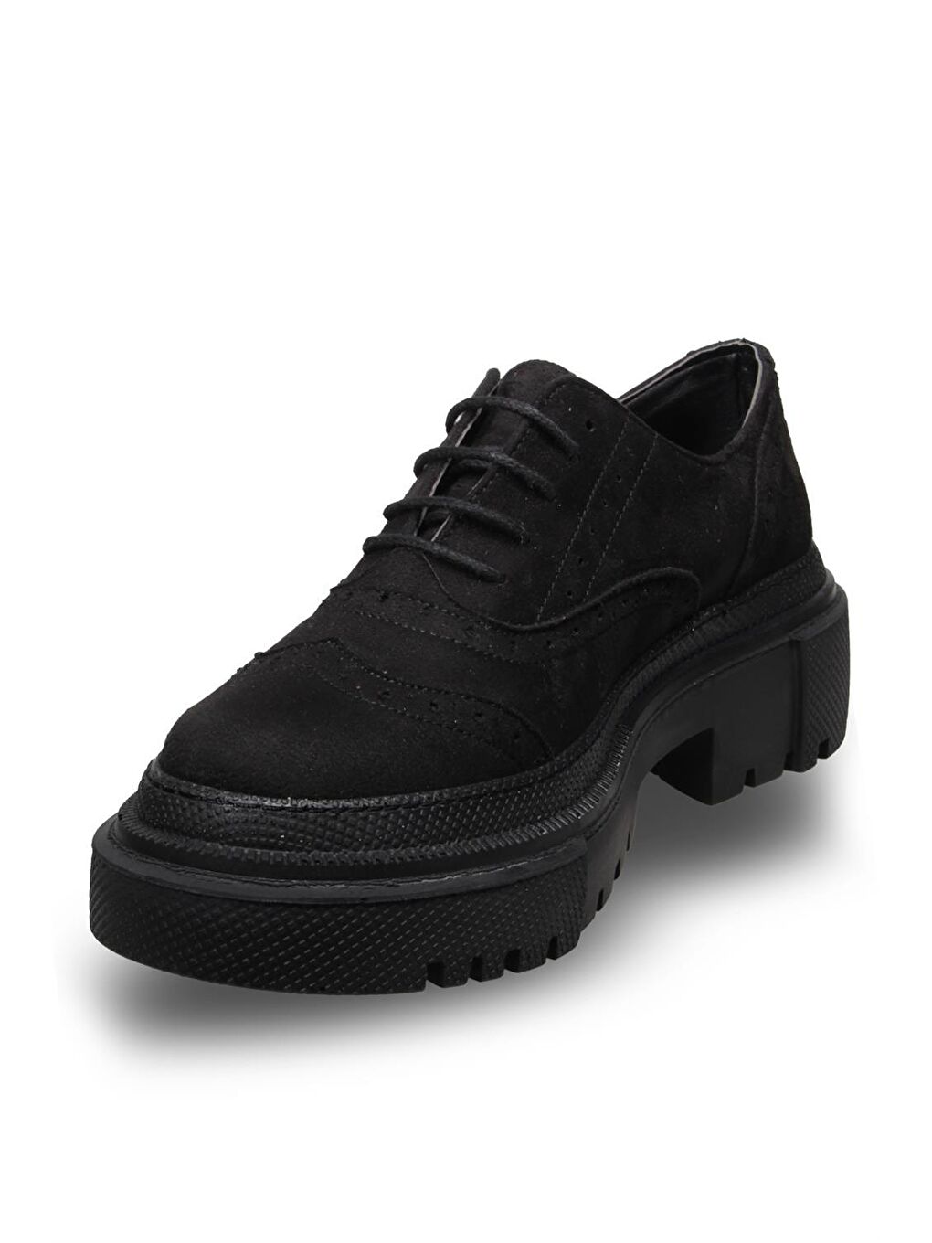 Kadin Siyah-süet Casual Ayakkabı-1