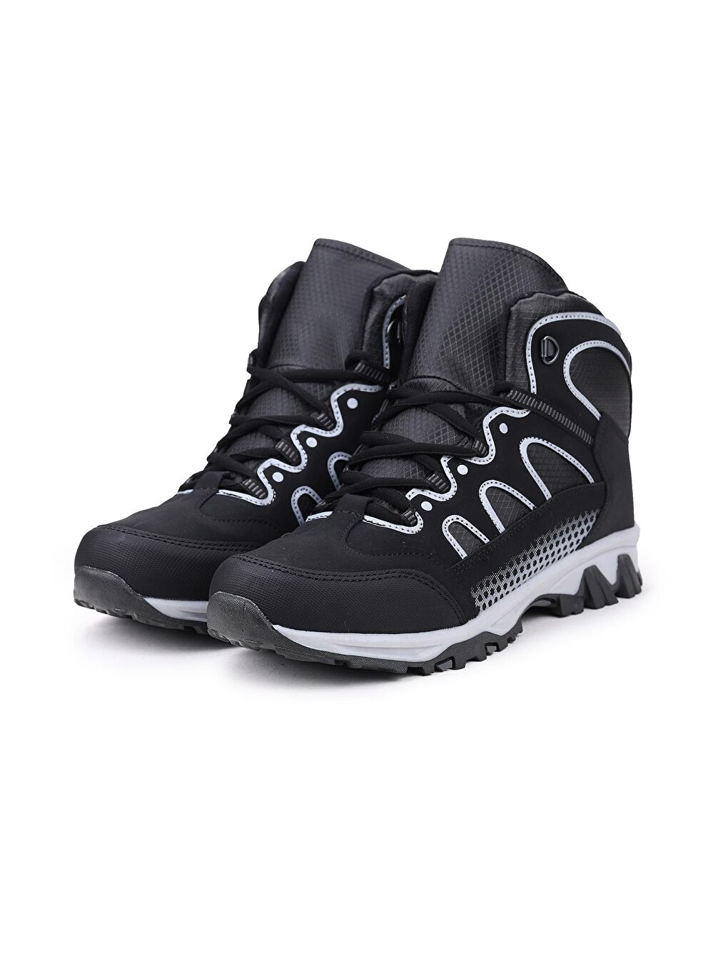 Siyah Mars Günlük Bağcıklı Erkek Çocuk Bot Ayakkabı-2