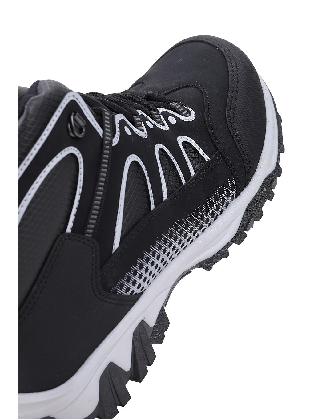 Siyah Mars Günlük Bağcıklı Erkek Çocuk Bot Ayakkabı-4