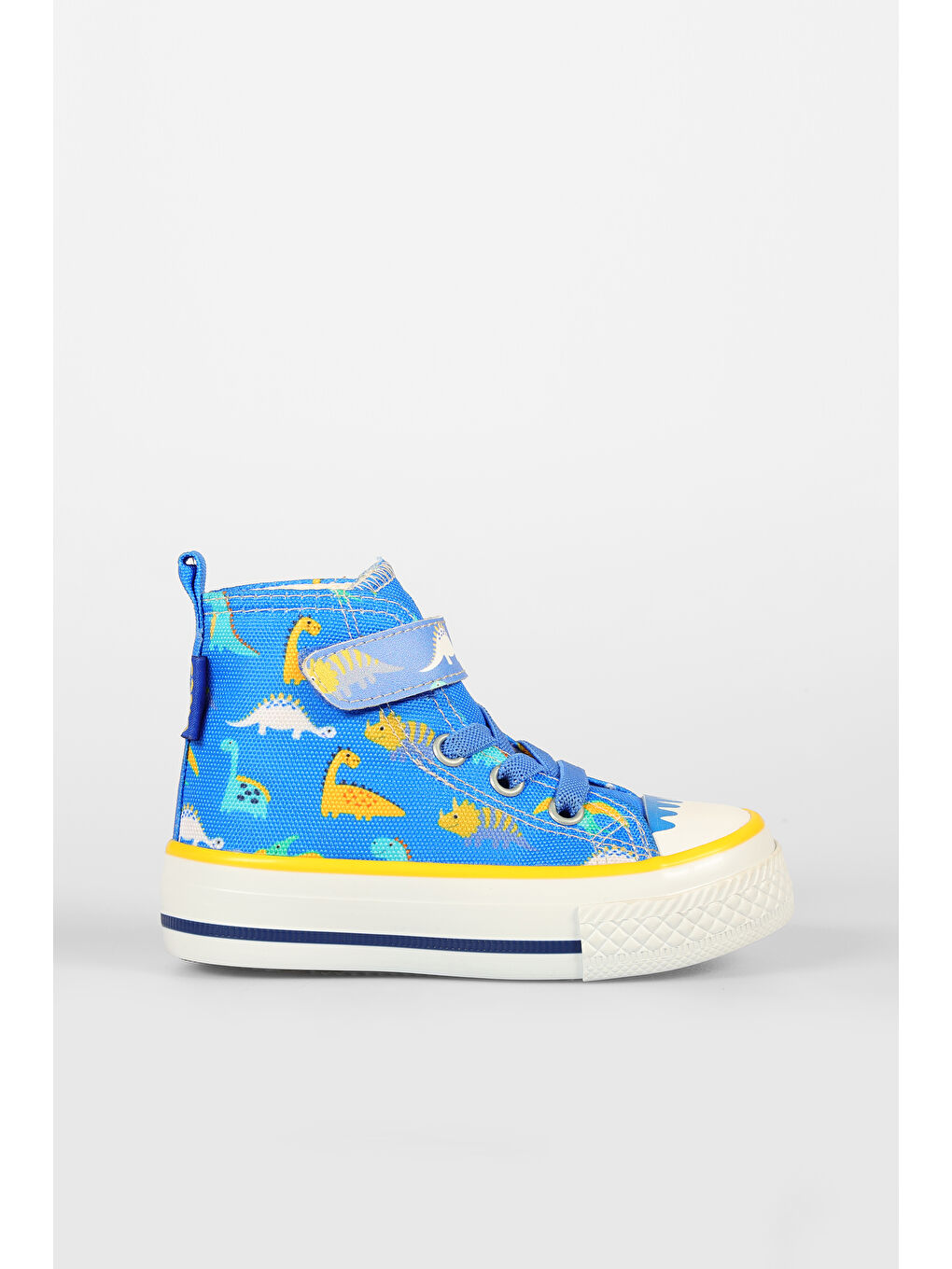 Ada Desenli Erkek Okul Öncesi Saks Mavi Sneaker