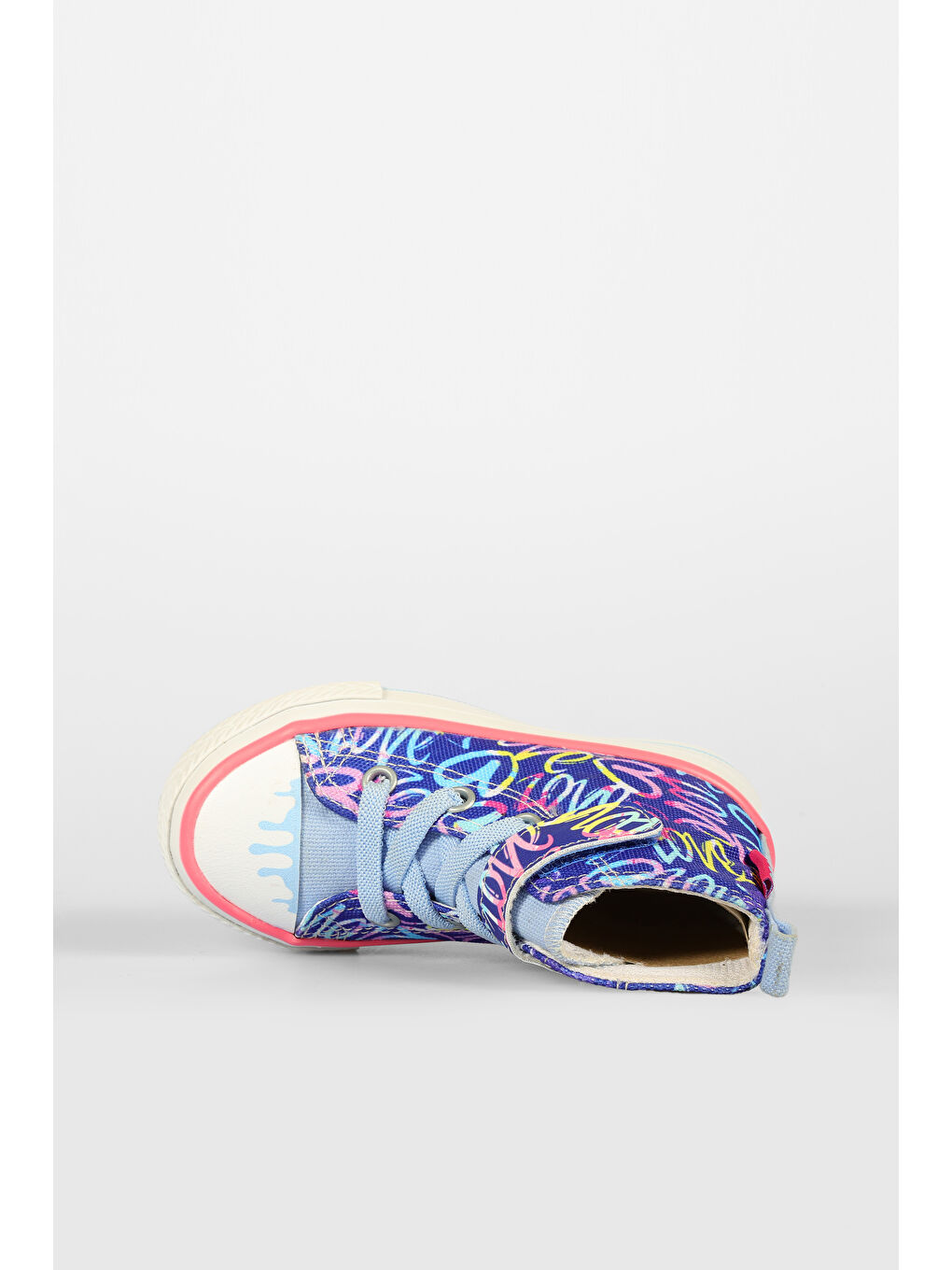 Ada Desenli Unisex Okul Öncesi Lacivert Sneaker-4