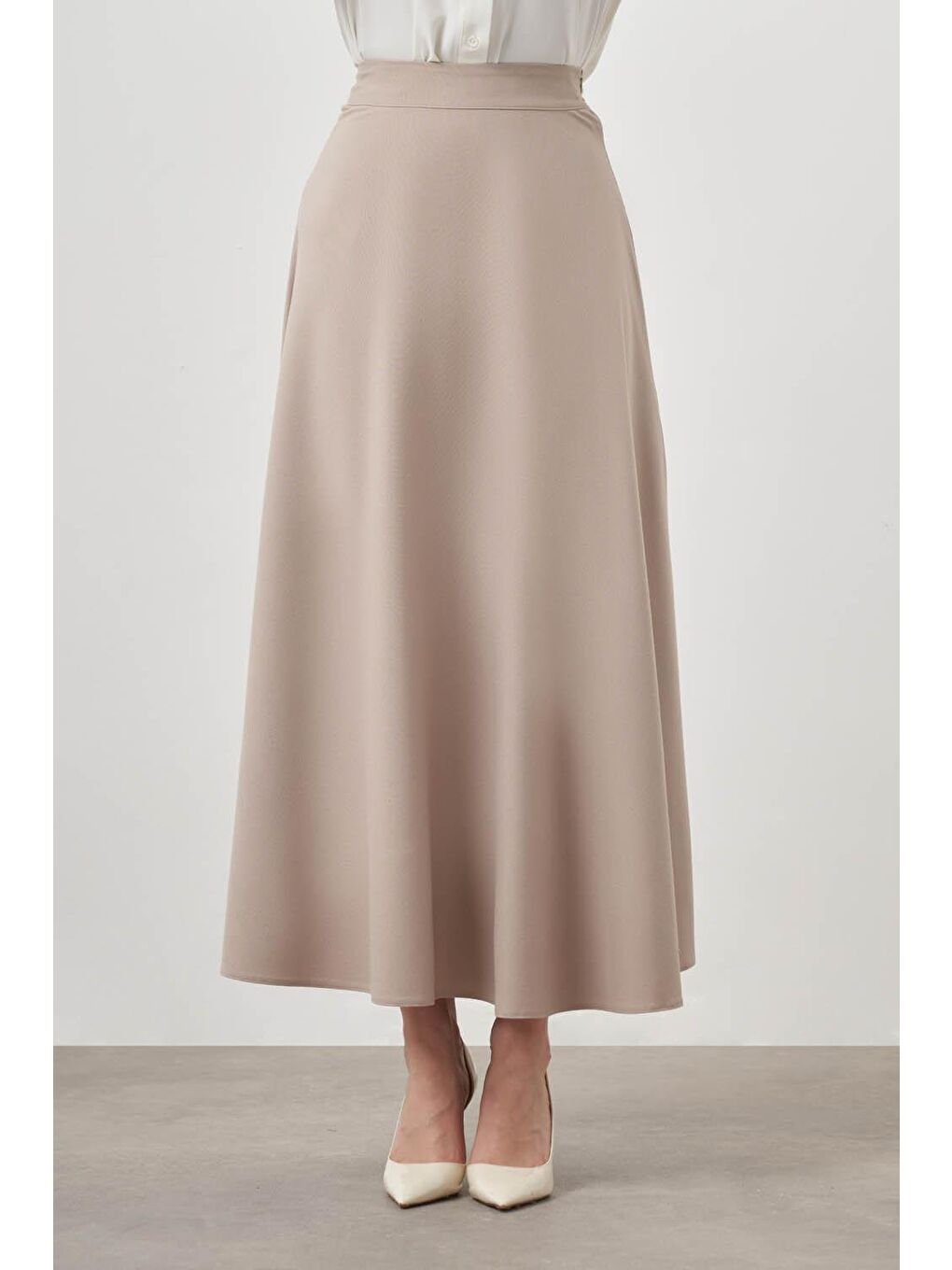 Bsc Kloş Bej Etek-3