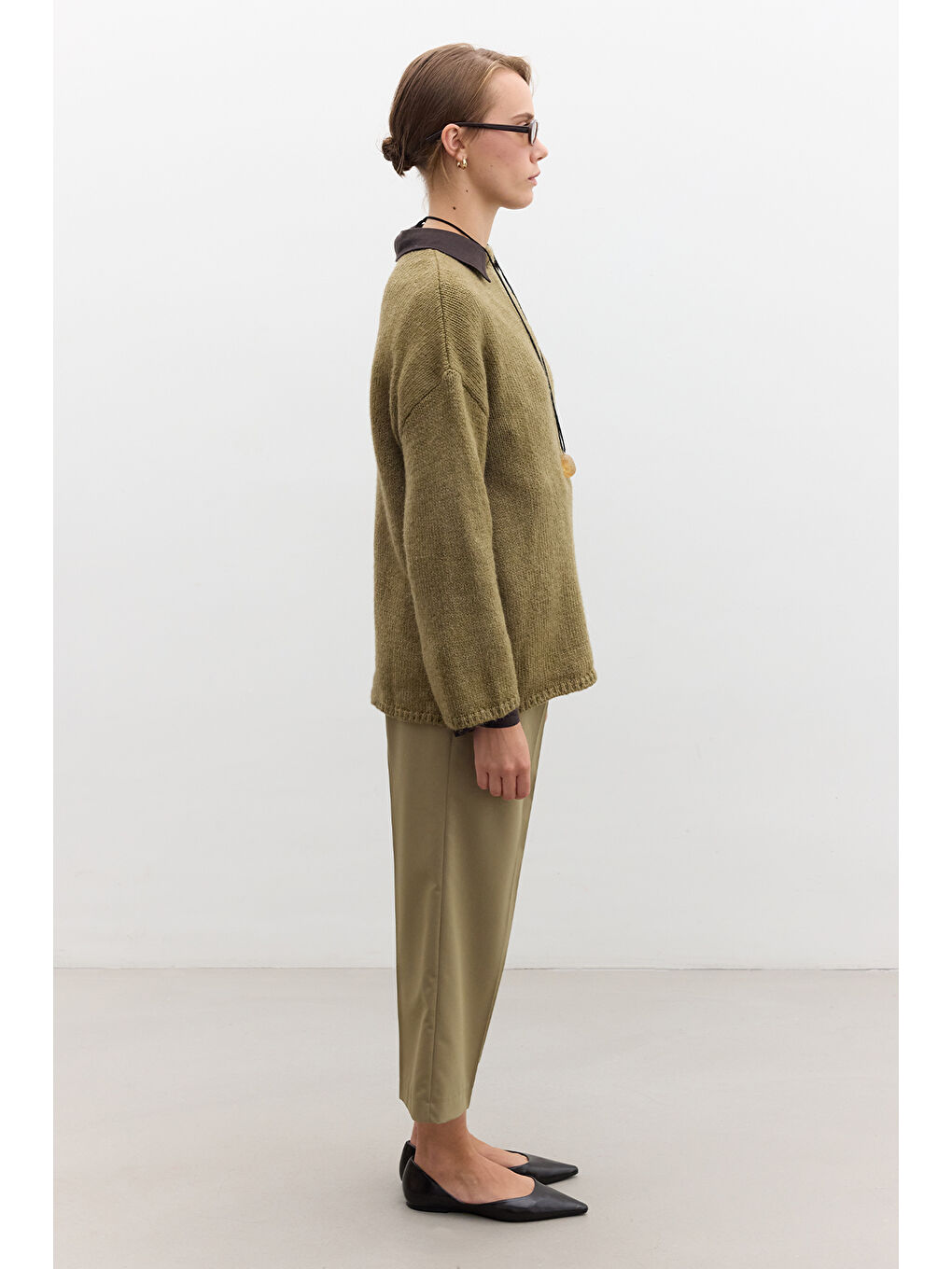 Kahverengi Oversize Kazak Toprak-3