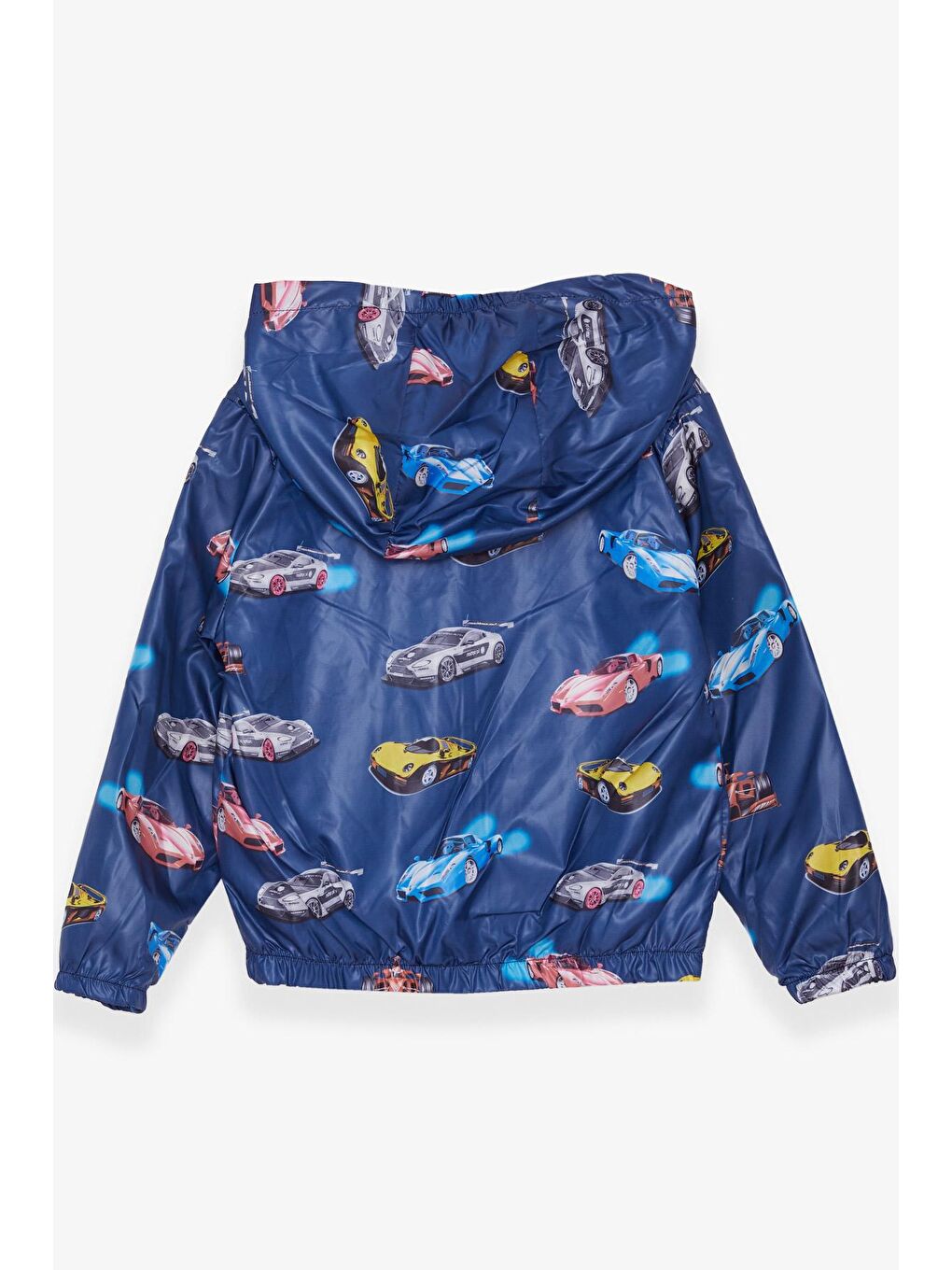 Erkek Bebek Yağmurluk Araba Desenli Lacivert (1 Yaş)-1