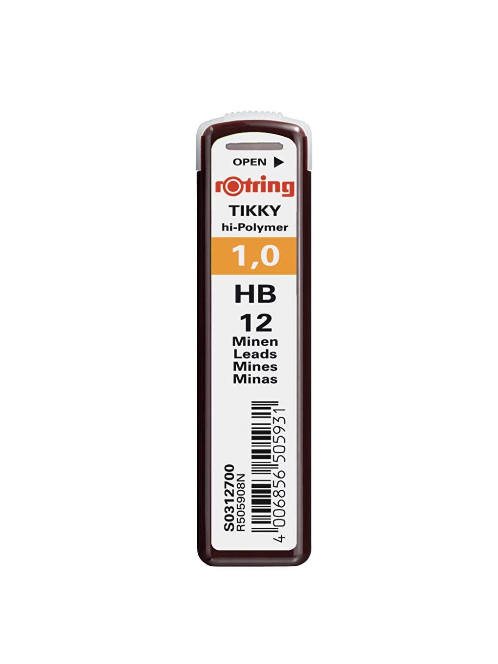 Hİ Polymer Kurşun Kalem Ucu HB 0.9 / 1.0 Mm (S0312700)