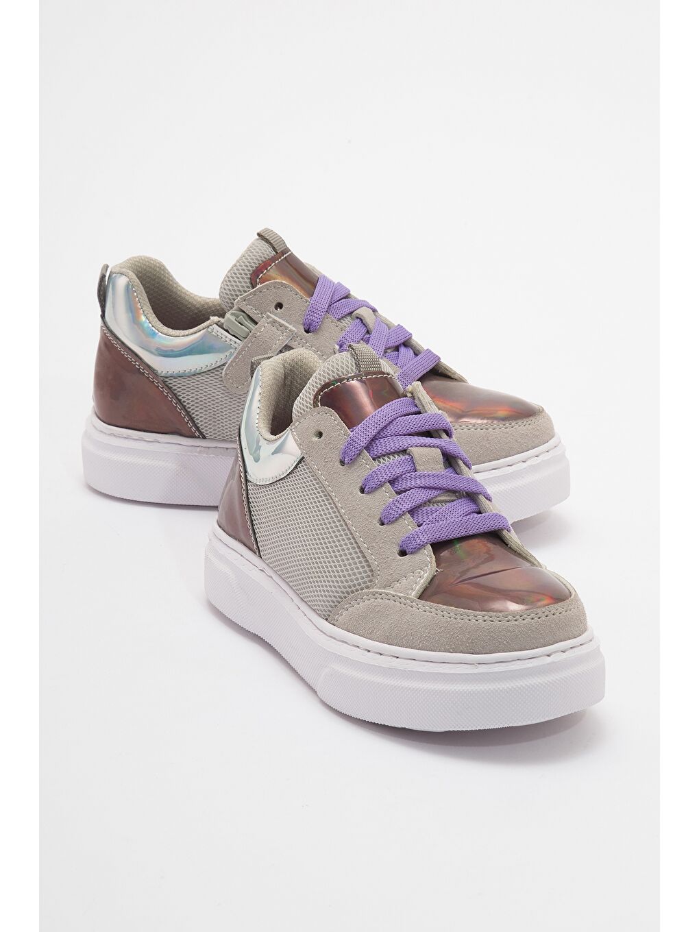 Kız Çocuk Gri Günlük Sneaker Ayakkabı