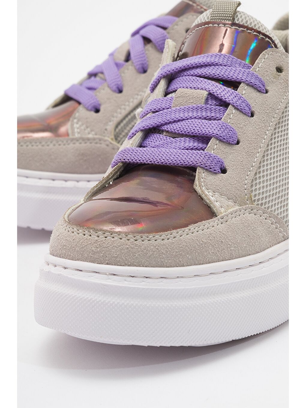 Kız Çocuk Gri Günlük Sneaker Ayakkabı-1