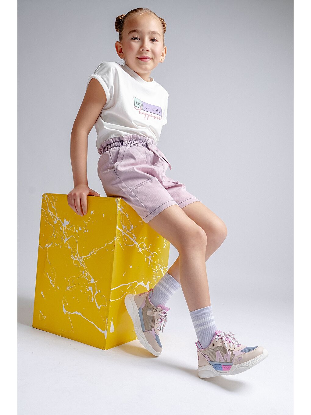 Kız Çocuk Bej Günlük Spor Ayakkabı