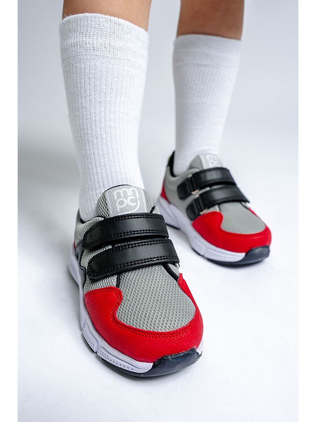Erkek Çocuk Kırmızı-Gri Spor Ayakkabı-3
